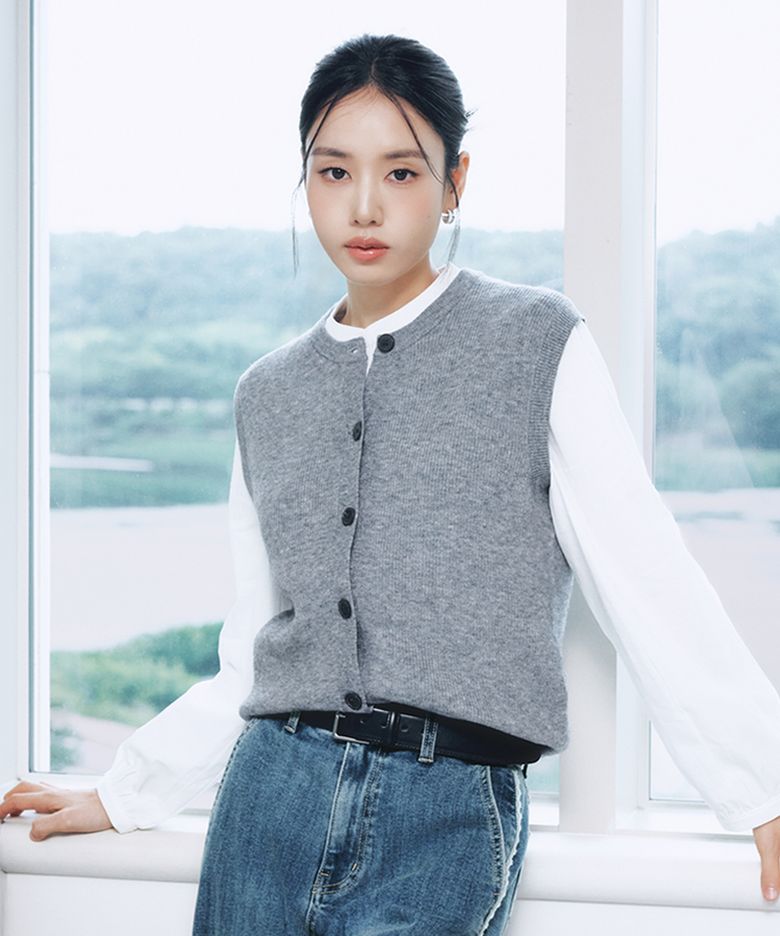 [3PACK] 26FW 크루넥 버튼 베스트