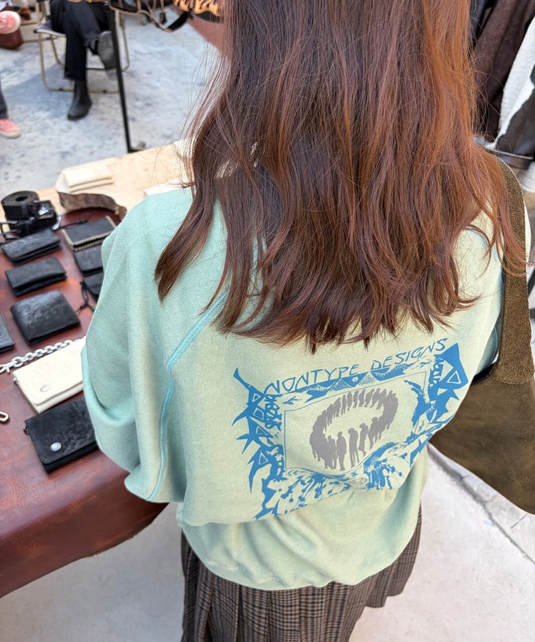 AFTERIMAGE RAGLAN SWEATSHIRT (GREEN)