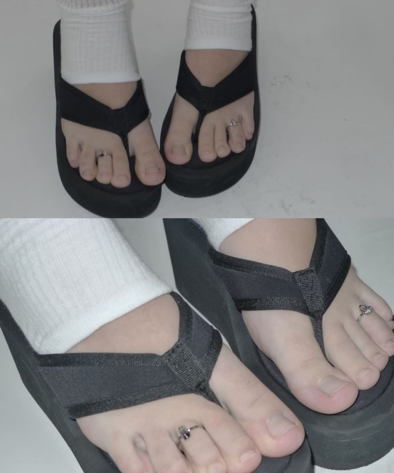 NO.766 [BLACK FRENCH] ROUND TOE RING
