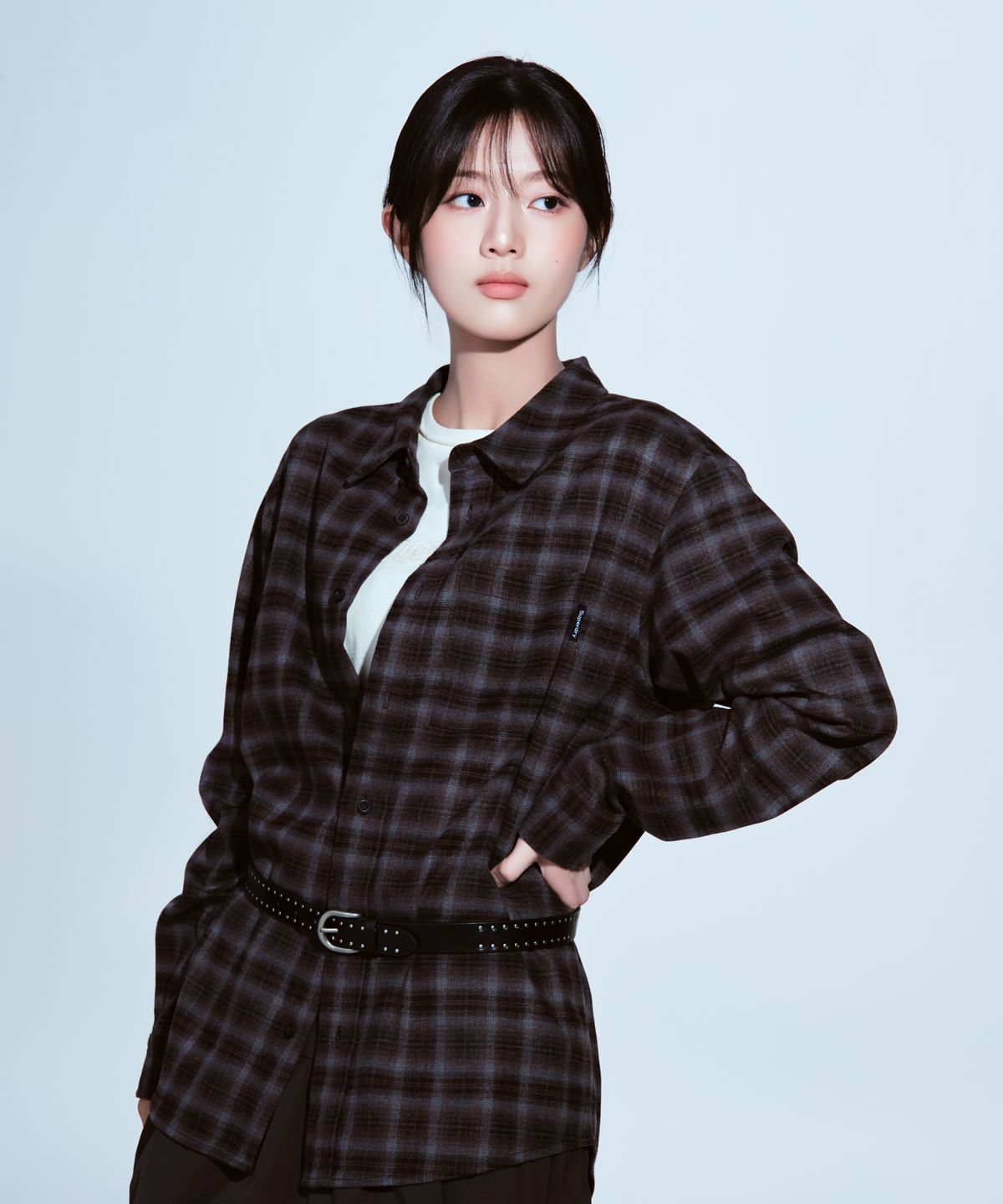 슈퍼드라이(SUPERDRY) 워크필드 체크 셔츠 버건디 SDMIRDQ02BGD