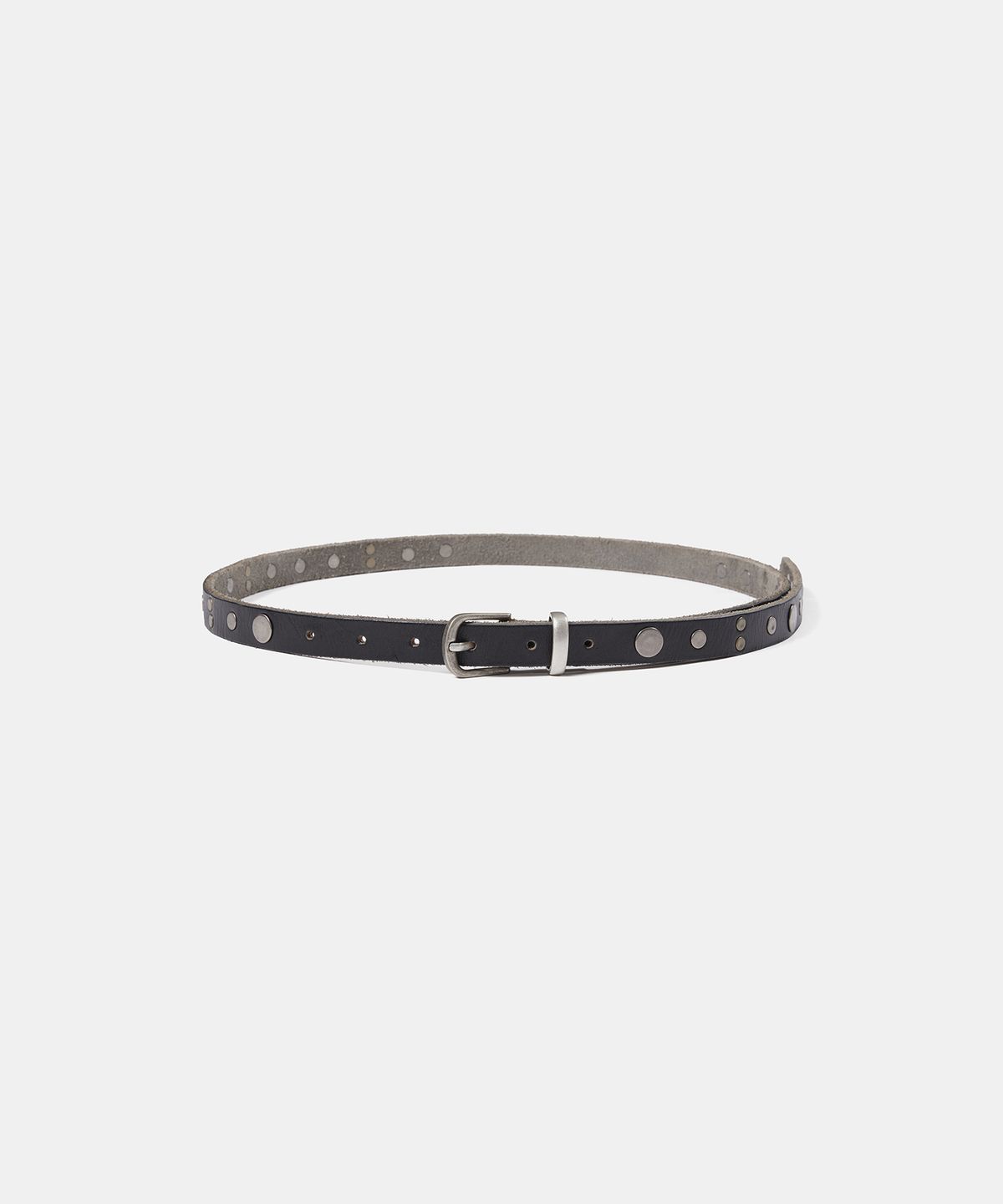 엘씨디씨티엠(LCDC™) VINTAGE STUDDED LEATHER BELT (BLACK)