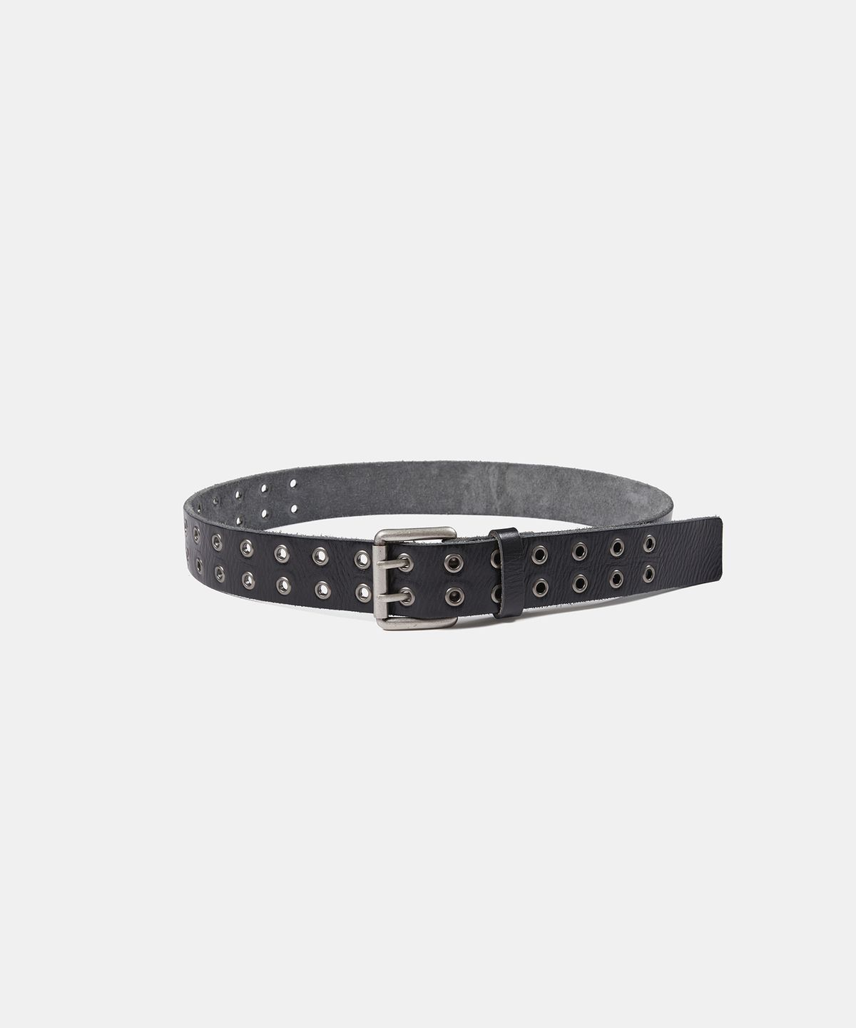 엘씨디씨티엠(LCDC™) VINTAGE DOUBLE EYELET LEATHER BELT (BLACK)