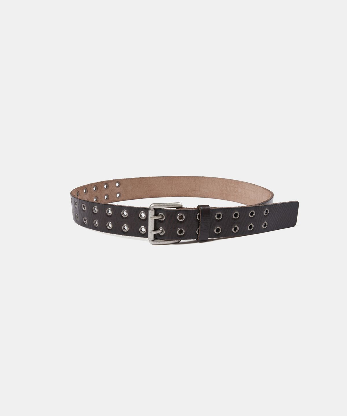 엘씨디씨티엠(LCDC™) VINTAGE DOUBLE EYELET LEATHER BELT (BROWN)