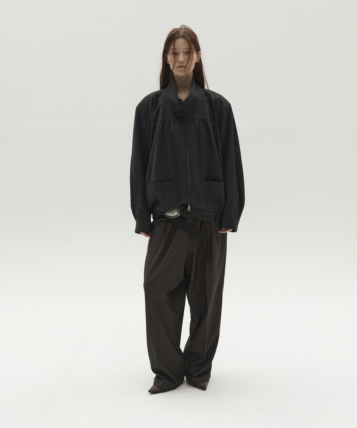 엘씨디씨티엠(LCDC™) STRUCTURED HEM BLOUSON JACKET (GREY)