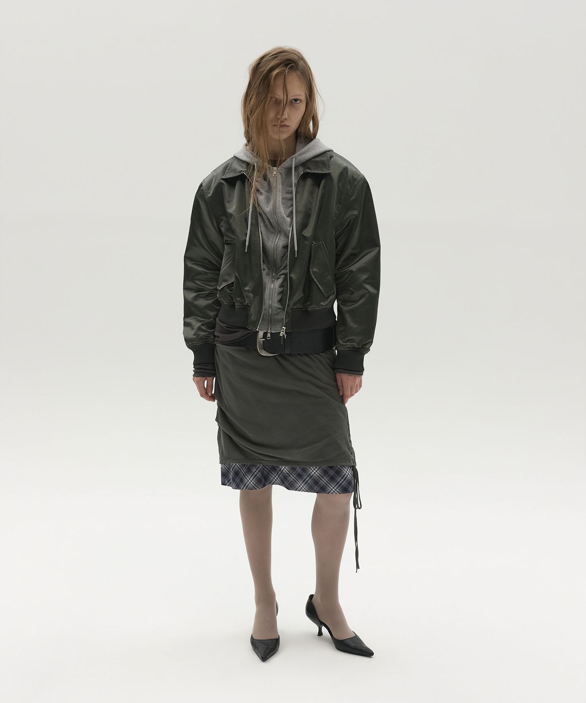 엘씨디씨티엠(LCDC™) ZIP-UP HOODED NYLON BLOUSON (KHAKI)