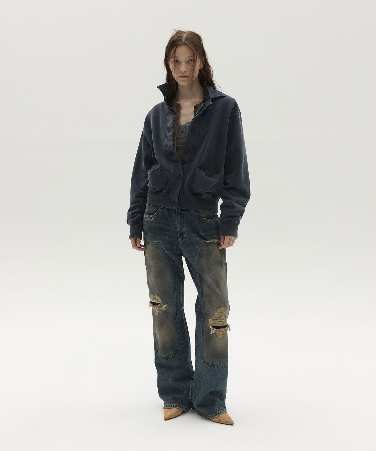 엘씨디씨티엠(LCDC™) DOUBLE-LAYERED JACKET (DARK BLUE)