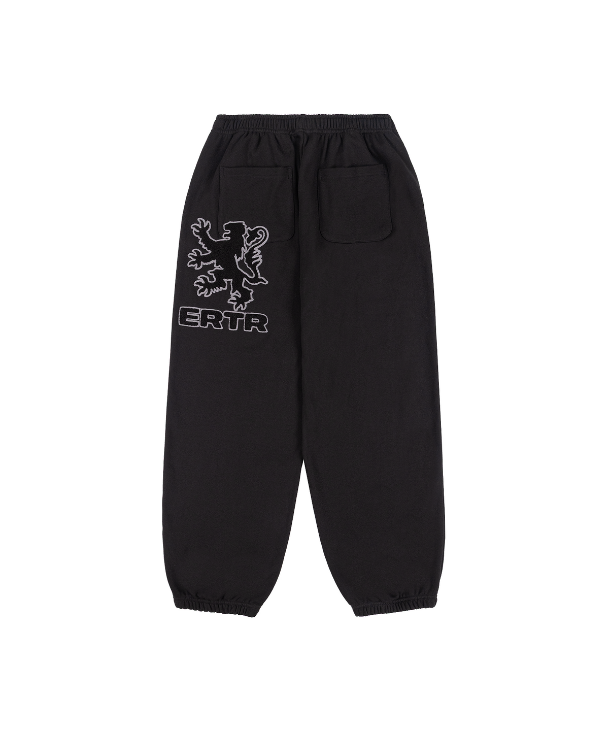 이알티알(ERTR) Scots Lion Boucle Jogger Pants Black