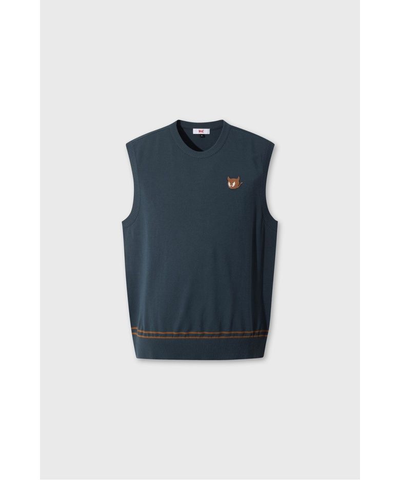 Men WTO Crewneck Knit Vest WMWAA26630NYX