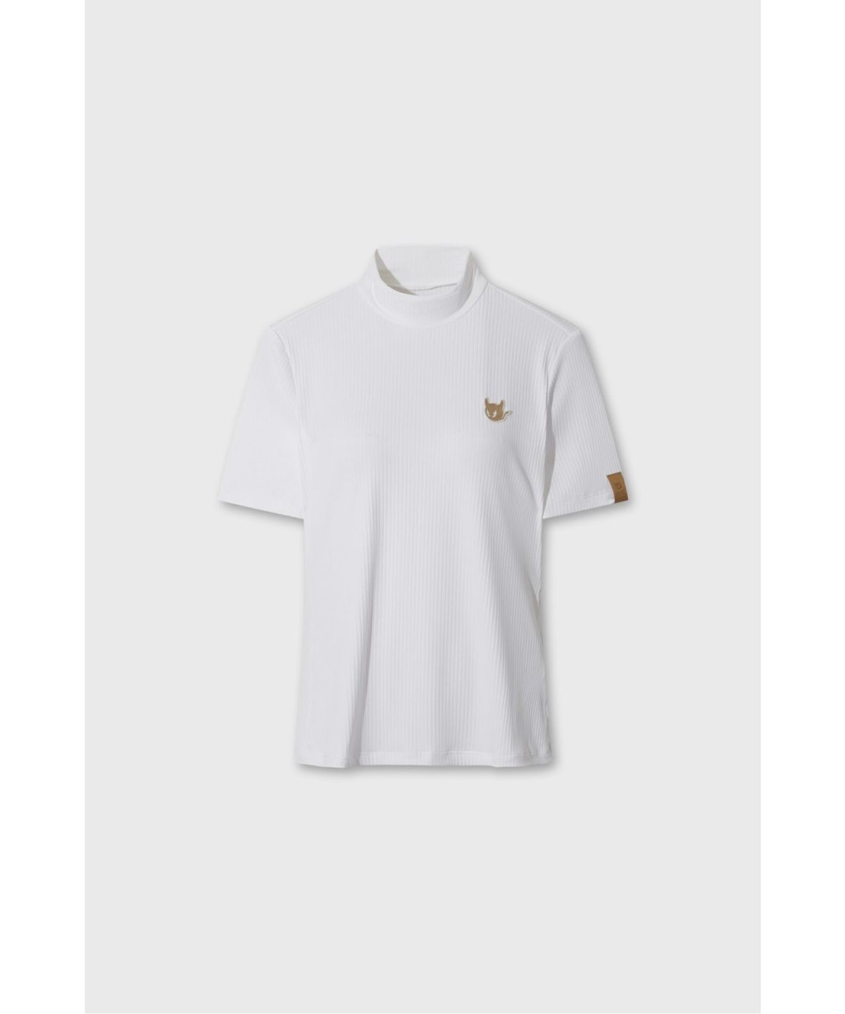 왁(WAAC) Women Ribbed Mockneck Pullover WWTCA26601IVX