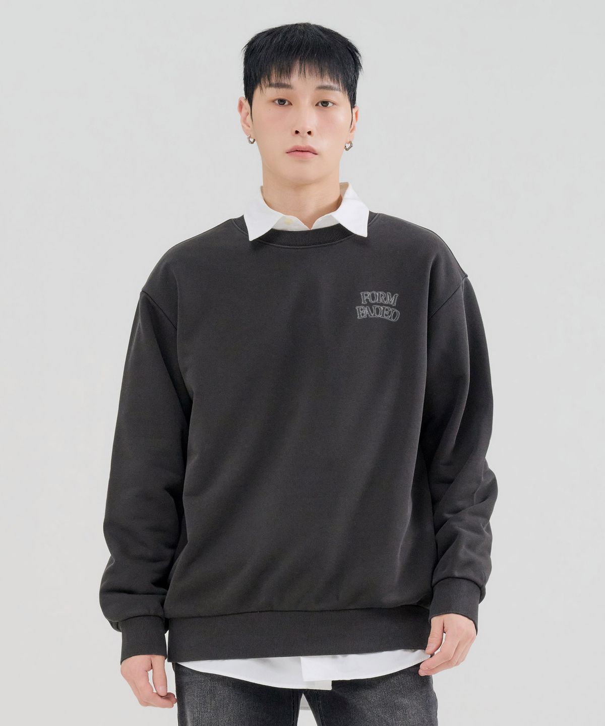 체이스컬트(CHASECULT) 남성 피그먼트 그래픽 맨투맨 티셔츠-FERK5132B09