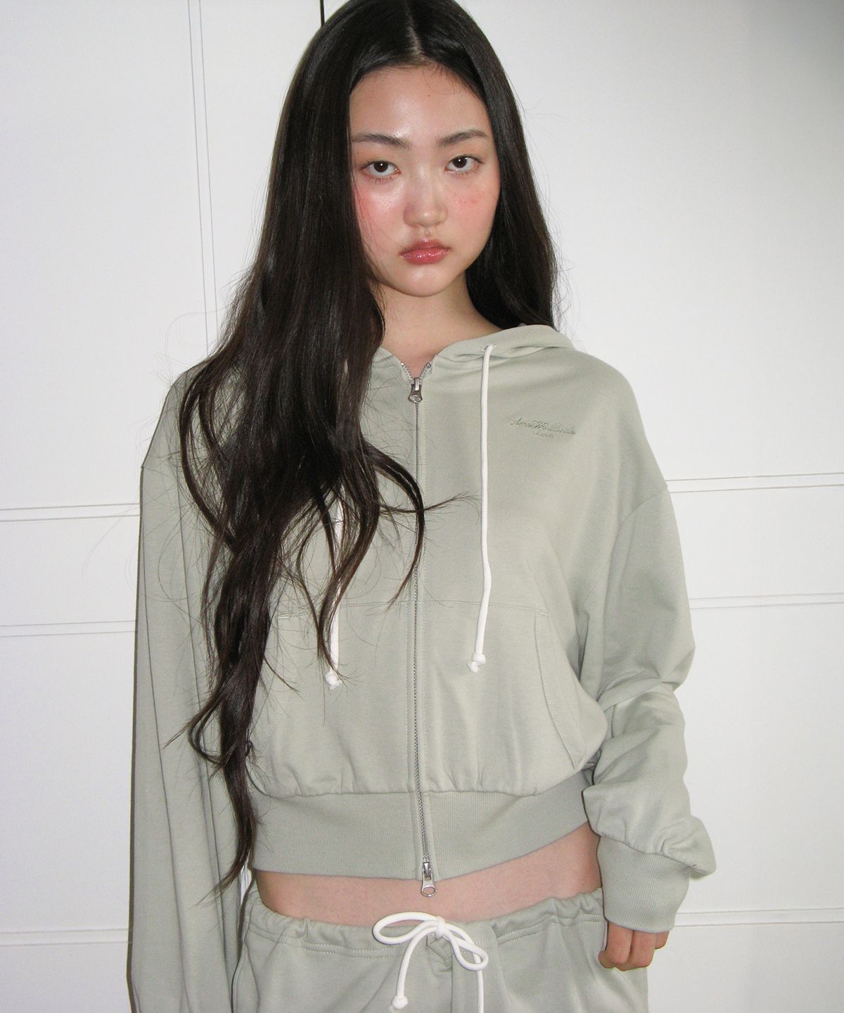 아메스 월드와이드(AMES-WORLDWIDE) CLASSIC EASY HOODIE ZIP-UP MINT