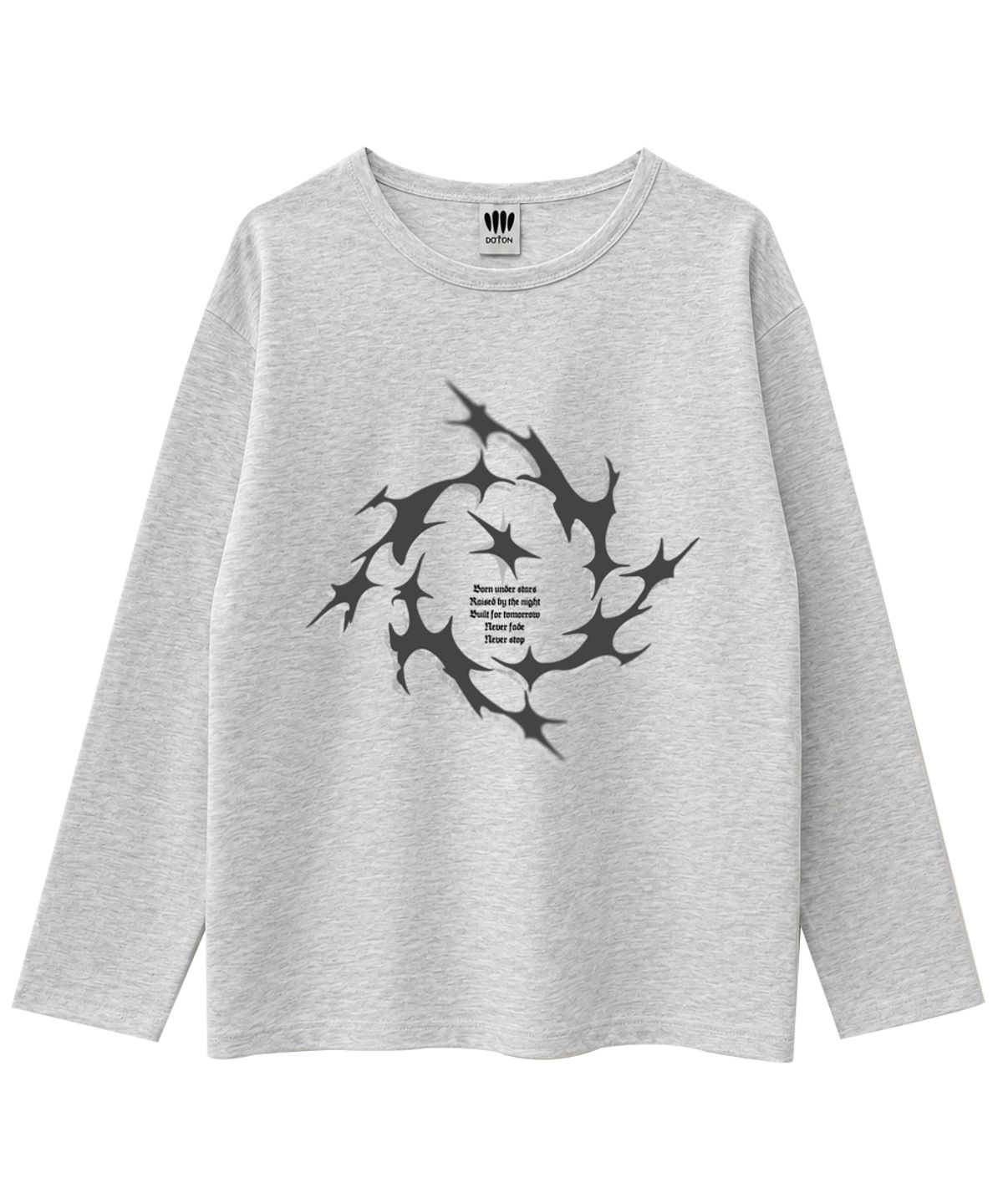 도톤(DOTON) THORN HALO LONG SLEEVE (White melange)