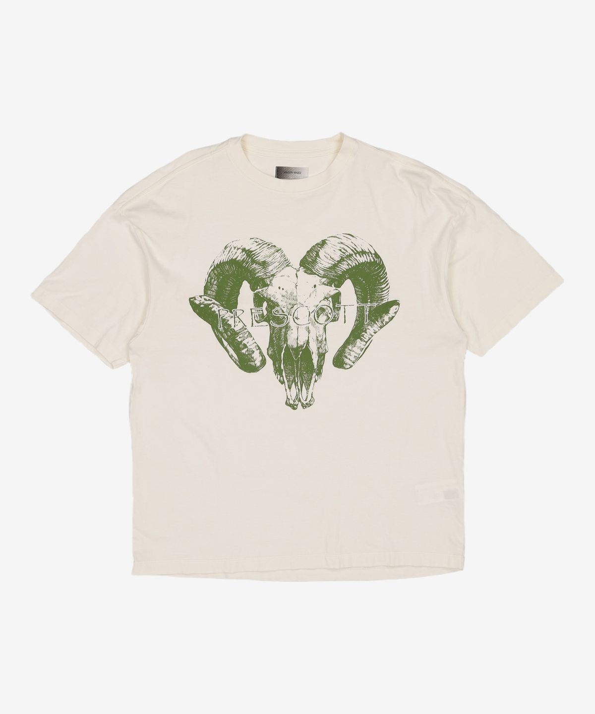 메종미네드(MAISON MINED) SKULL GOAT HALF T IVORY S