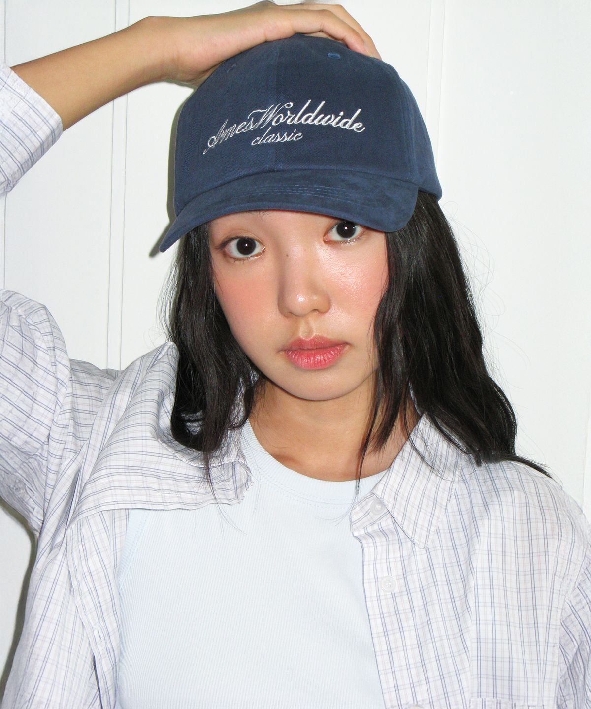 아메스 월드와이드(AMES-WORLDWIDE) CLASSIC LOGO BALL CAP NAVY