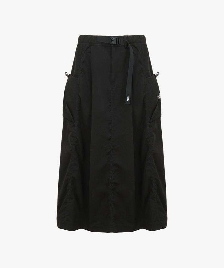 NK6NS80A 여성 소프트우드 스커트 BLACK