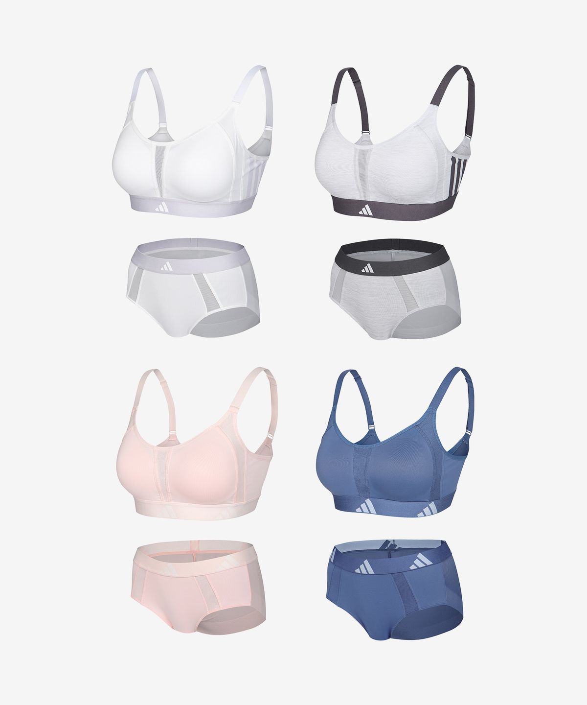 아디다스 언더웨어(ADIDAS UNDERWEAR) [4SET] 클라이마 발란스 서포트 브라팬티