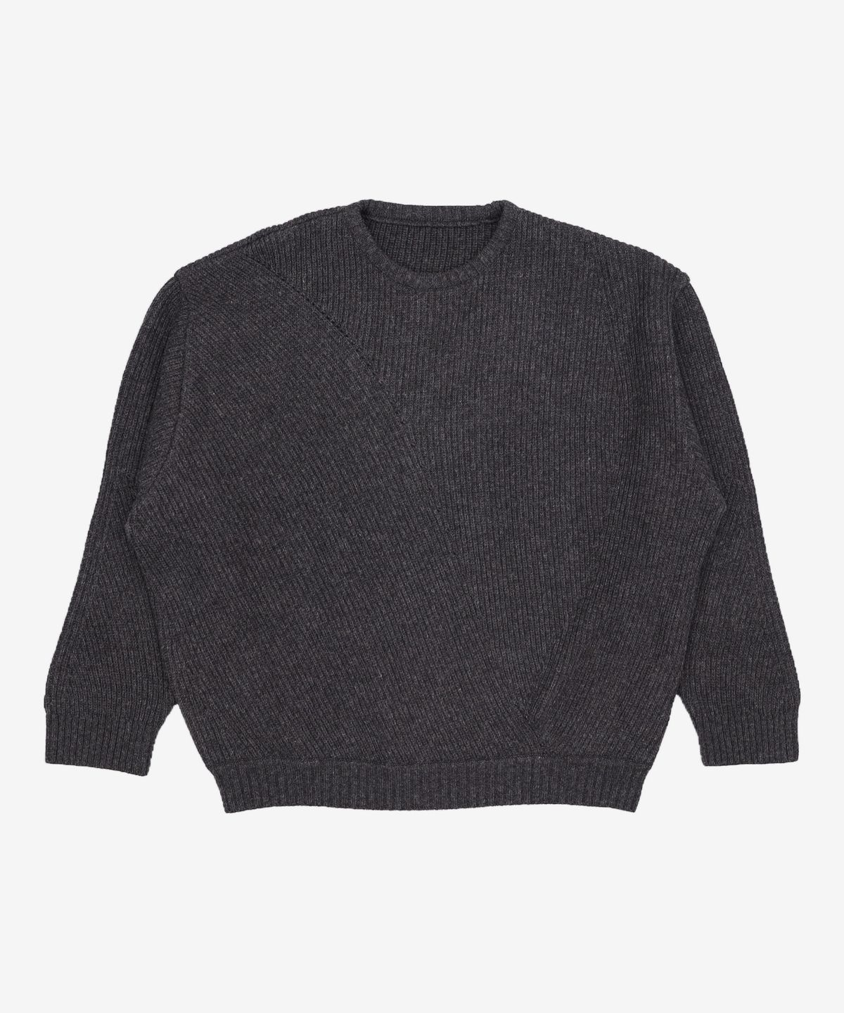 유스(YOUTH) Irregular Sweater - Charcoal Grey M