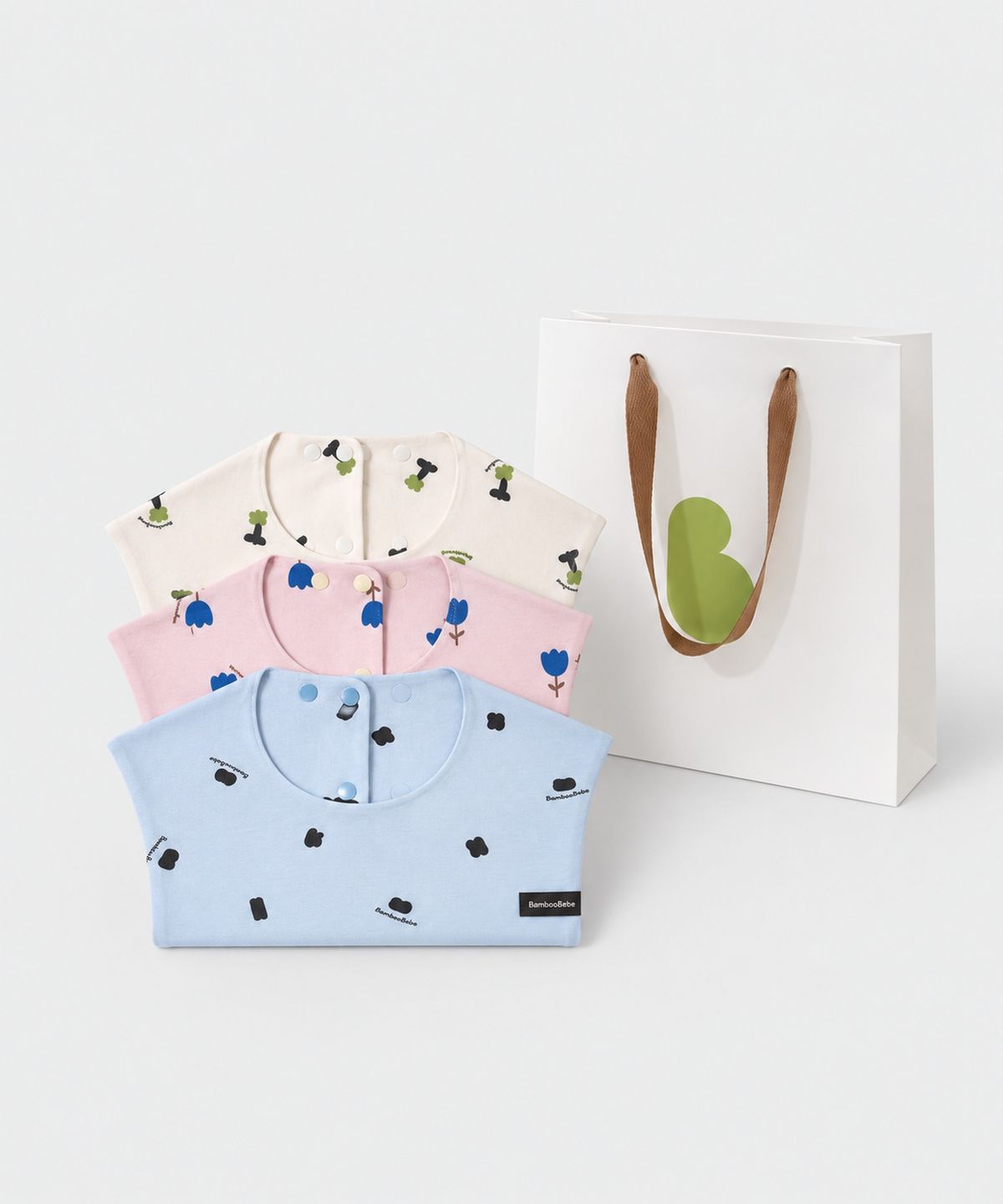 밤부베베(BAMBOOBEBE) 밤부 세일러 빕 3종 세트