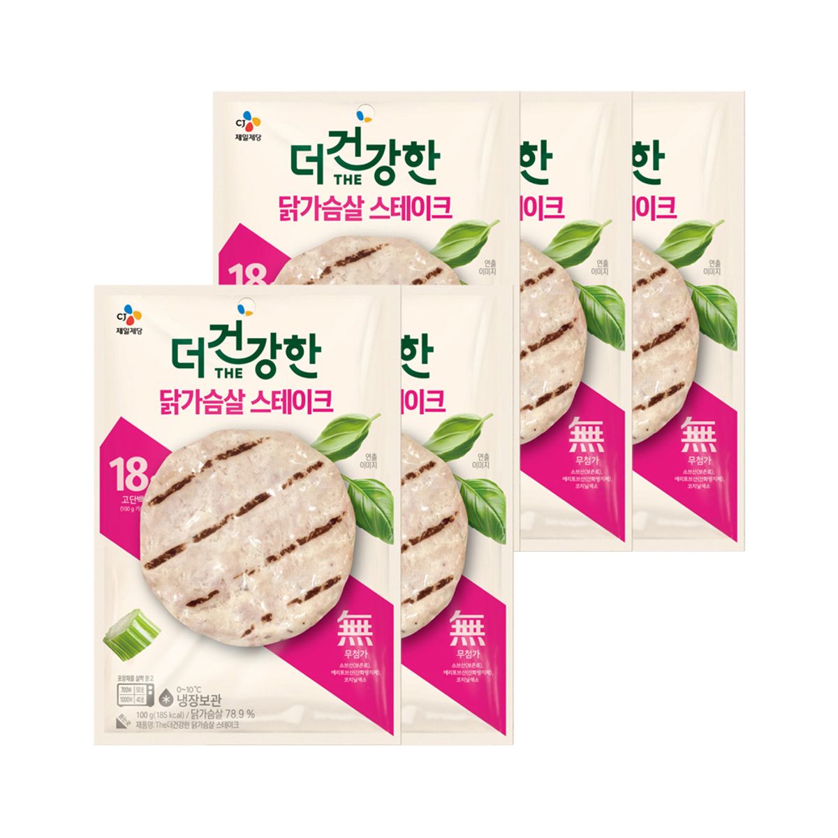 CJ제일제당(CJCHEILJEDANG) 더건강한 닭가슴살 스테이크 100g x5개