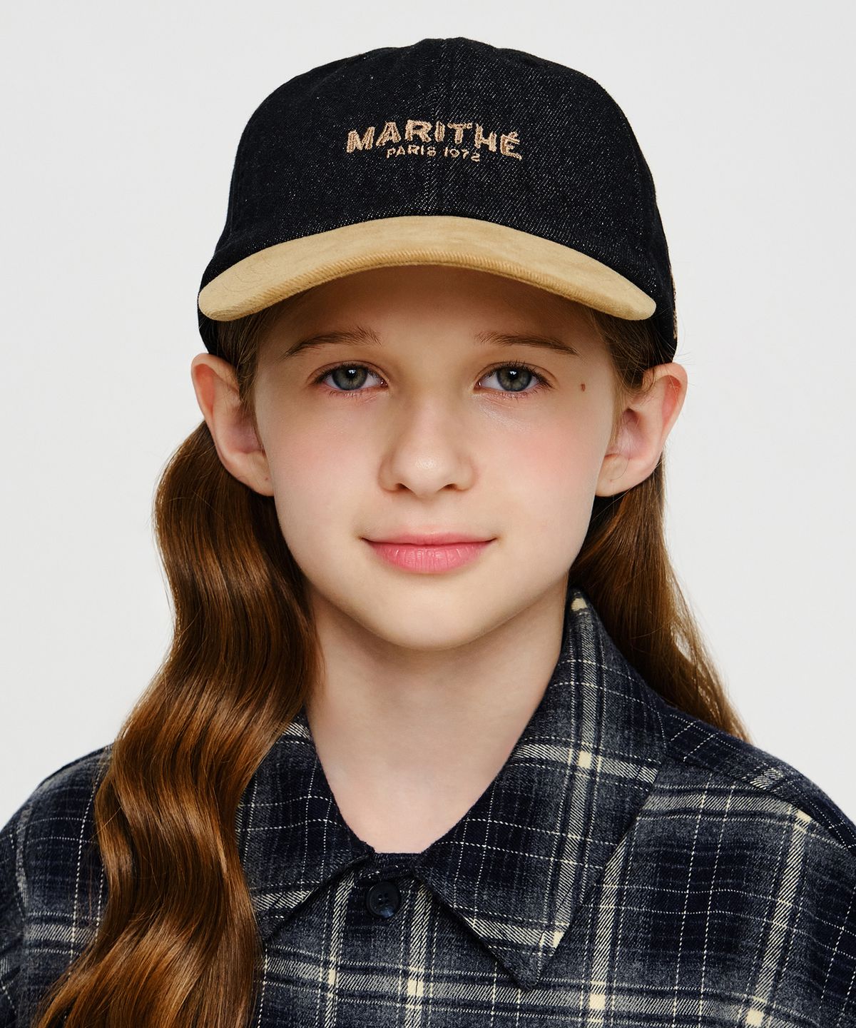 마리떼 키즈(MARITHÉ KIDS) KIDS DENIM COLORBLOCK BALL CAP black