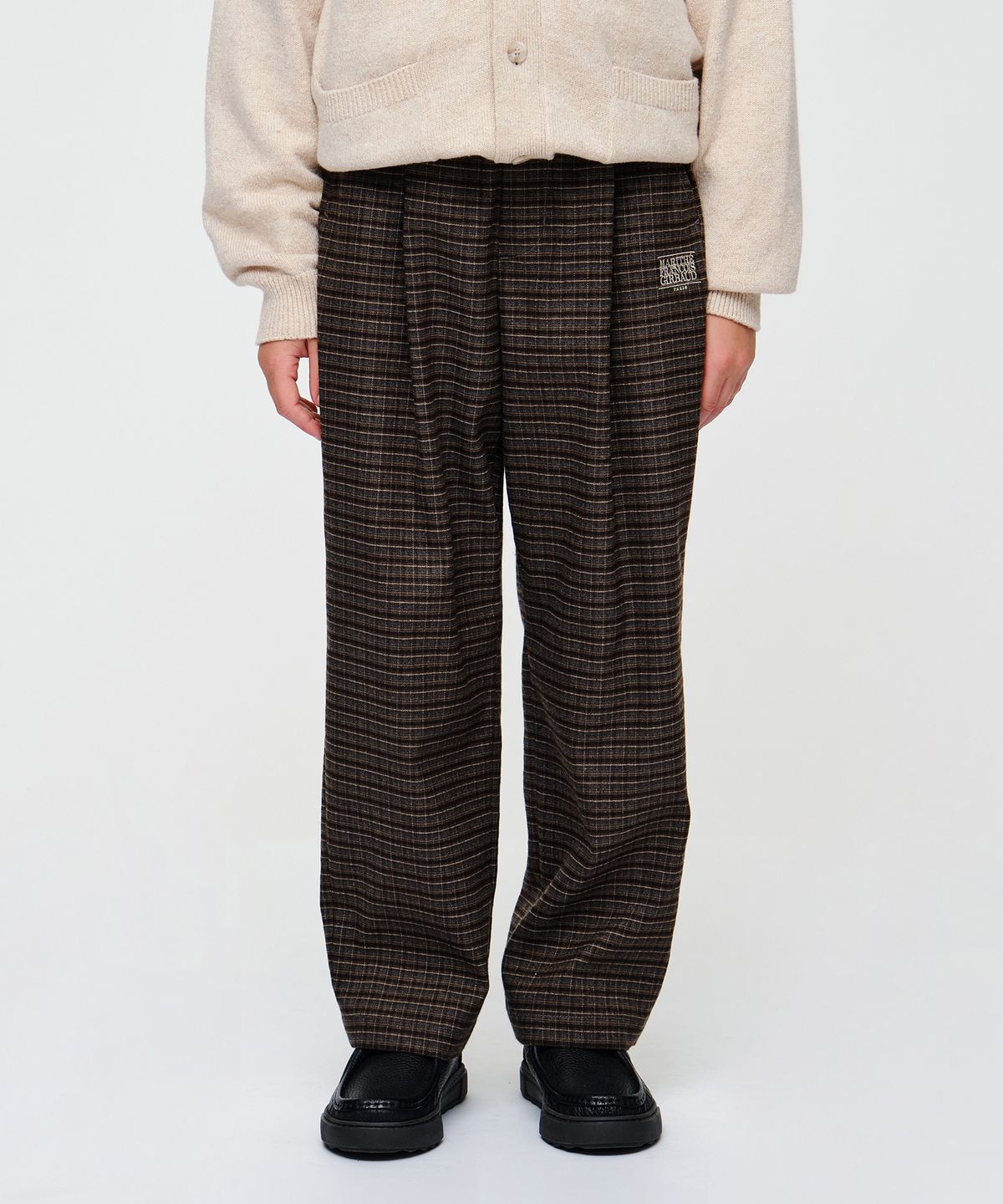 마리떼 키즈(MARITHÉ KIDS) KIDS CHECK PANTS gray