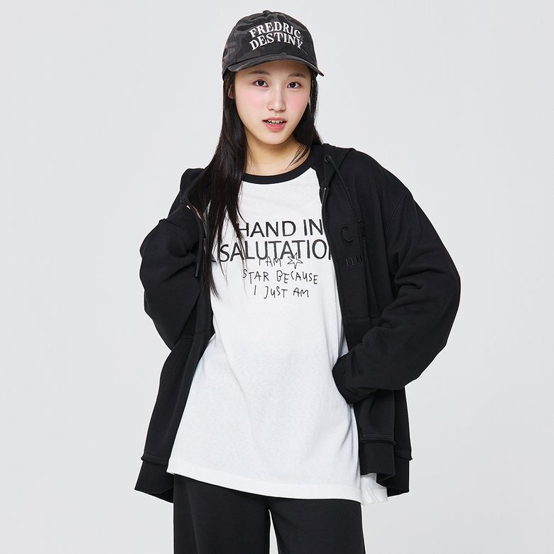 아플리케컷팅 후드점퍼(26F0151)
