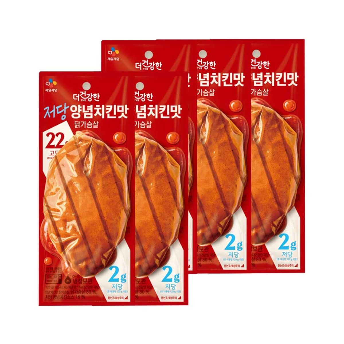 CJ제일제당(CJCHEILJEDANG) 더건강한 저당 닭가슴살 양념치킨맛 120g x5개