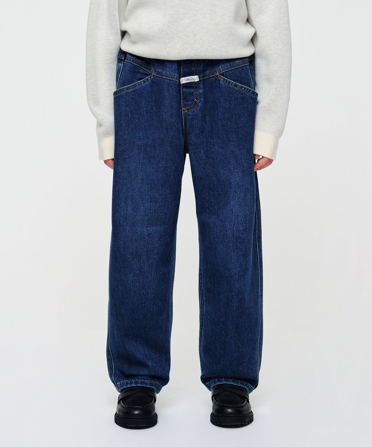 마리떼 키즈(MARITHÉ KIDS) KIDS STRAIGHT FIT X-POCKET DENIM PANTS blue