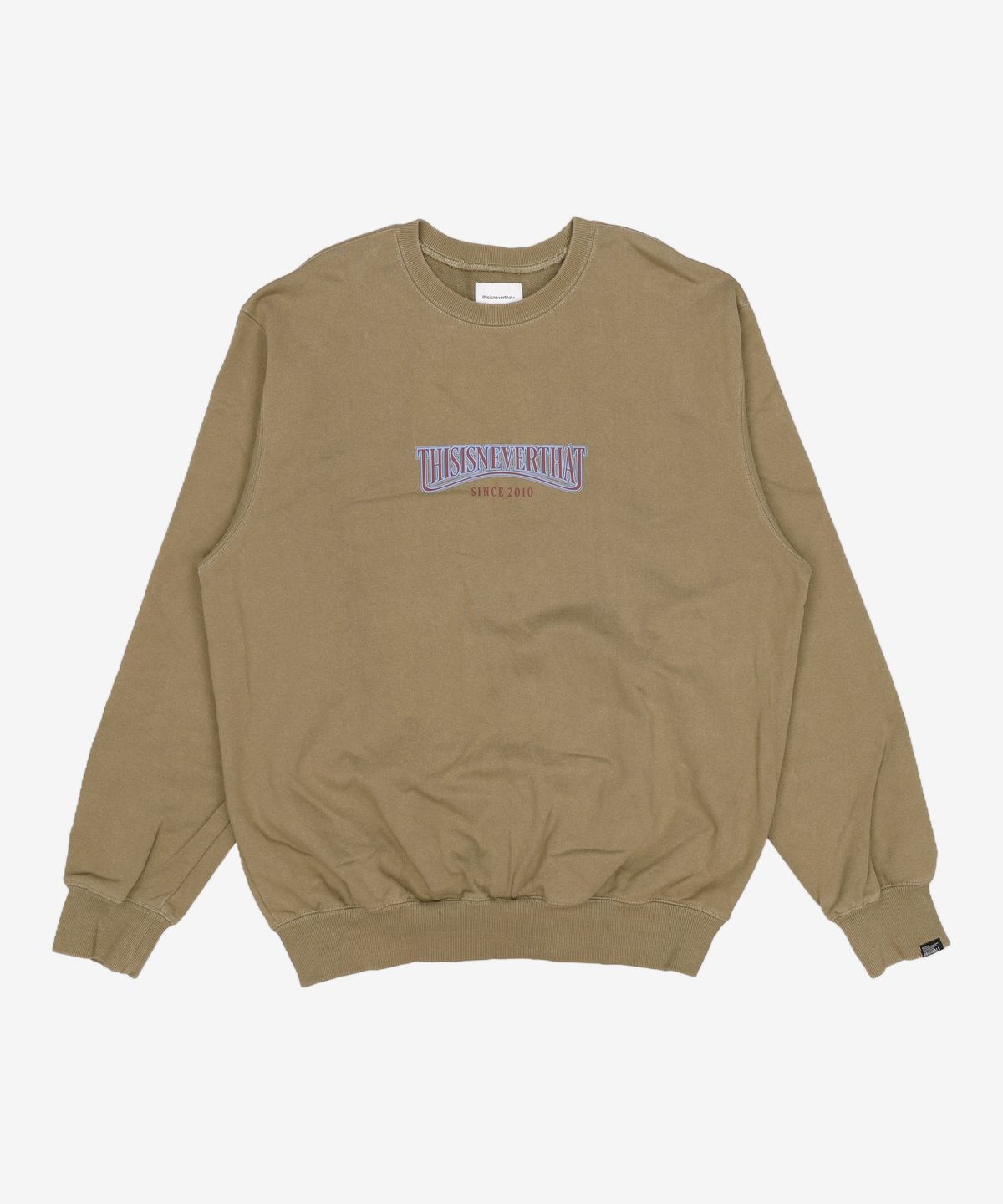 디스이즈네버댓(THISISNEVERTHAT) Low Arch Crewneck Olive XL