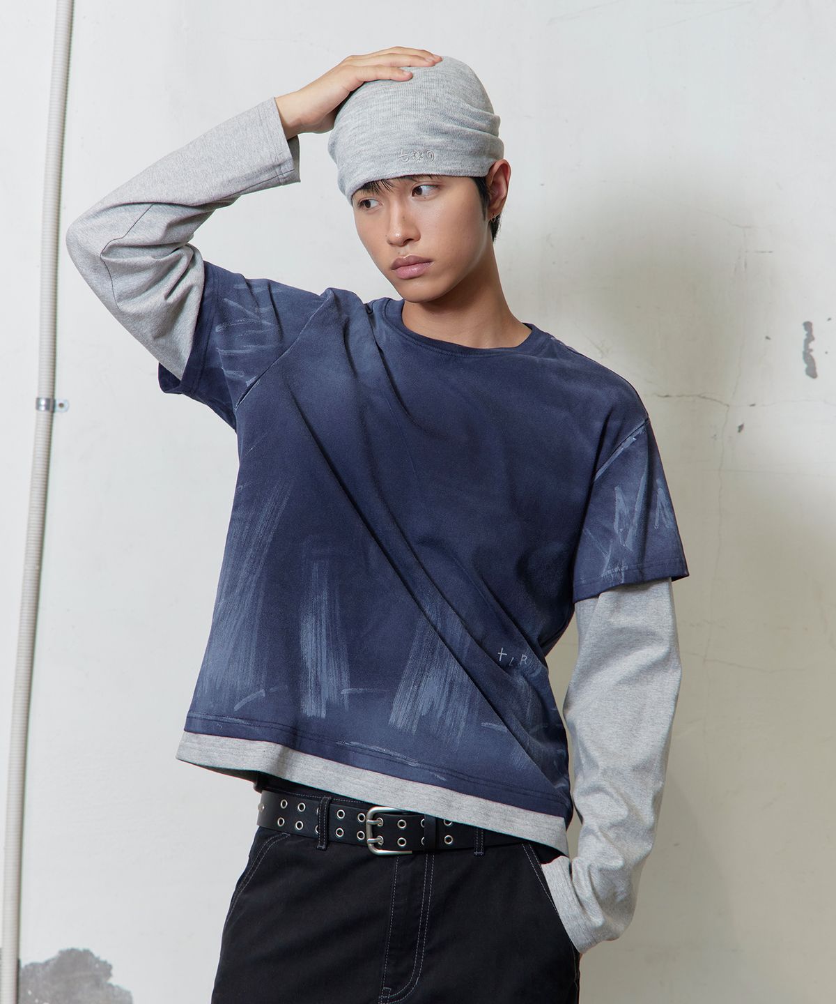 토니로렌스(TONY LAWRENCE) 데일리 심볼 로고 비니 멜란지그레이