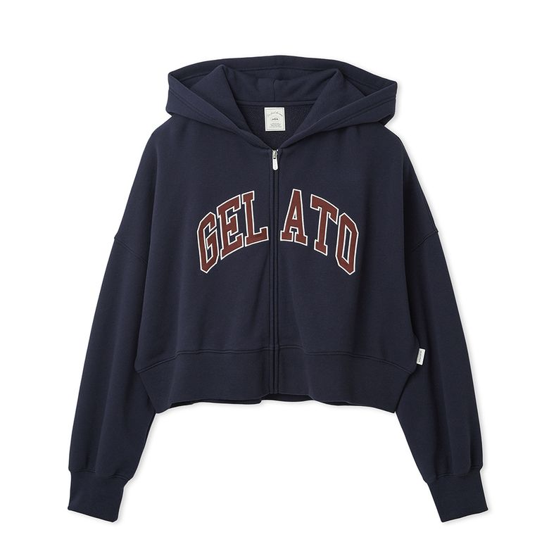 COLLEGE LOGO FLUFF ZIP-UP HOODIE PWCT261314