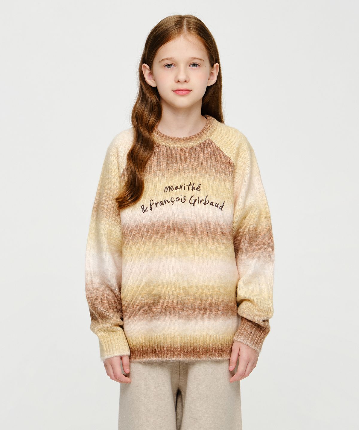 마리떼 키즈(MARITHÉ KIDS) KIDS OMBRE KNIT PULLOVER beige