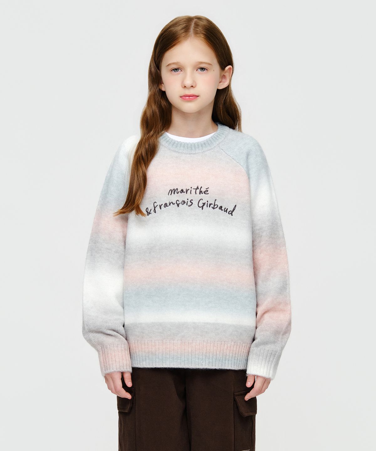 마리떼 키즈(MARITHÉ KIDS) KIDS OMBRE KNIT PULLOVER gray