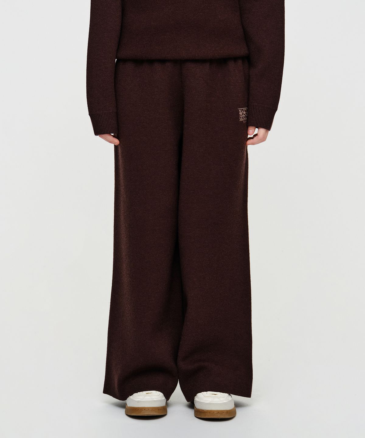 마리떼 키즈(MARITHÉ KIDS) KIDS KNIT WIDE PANTS brown