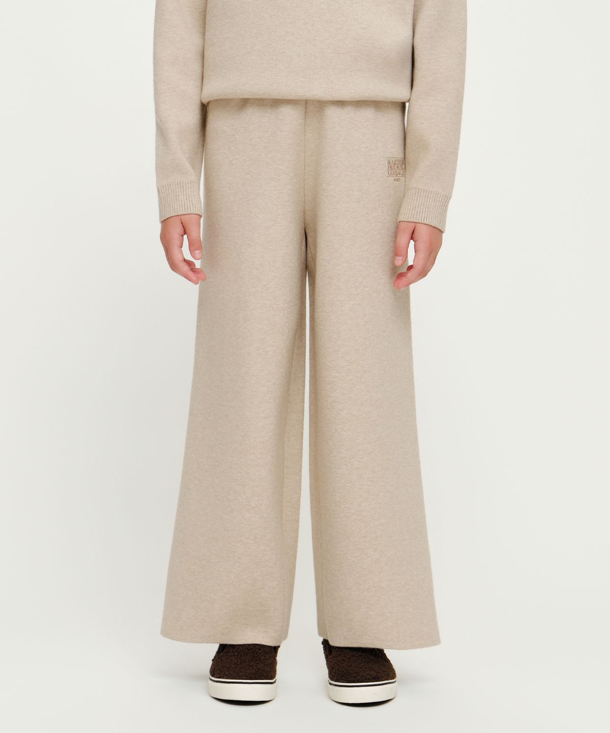마리떼 키즈(MARITHÉ KIDS) KIDS KNIT WIDE PANTS light beige