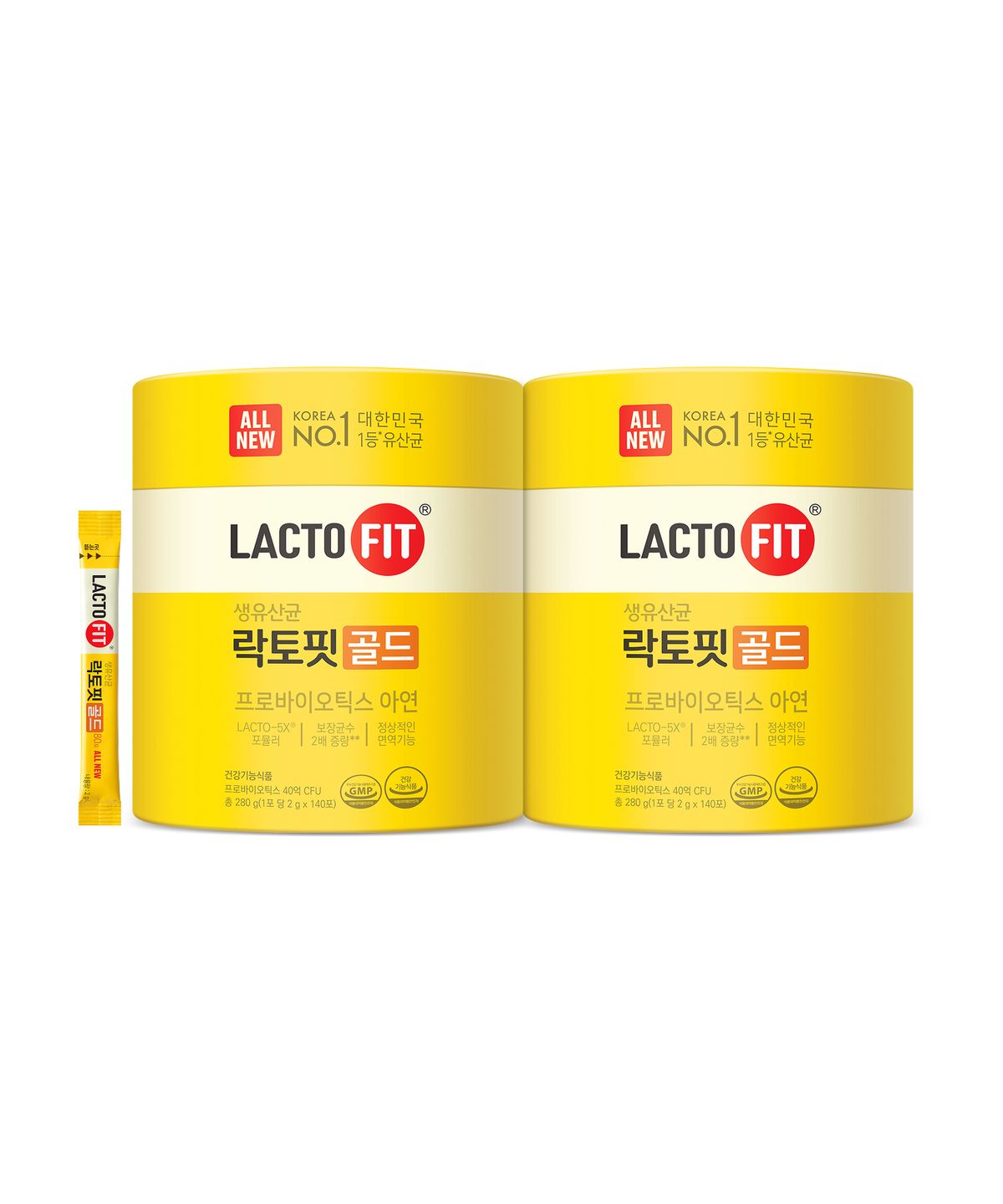 락토핏(LACTOFIT) All NEW 락토핏 골드 140포 2통
