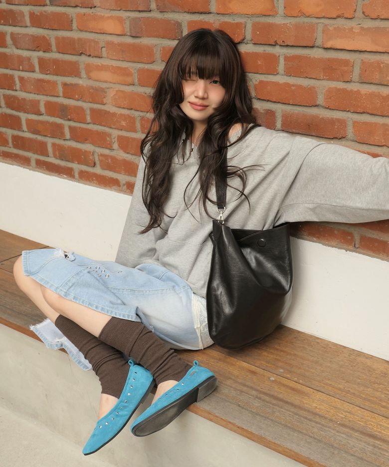 [오제 PICK] (227)omn Stud Flat Shoes _5colors
