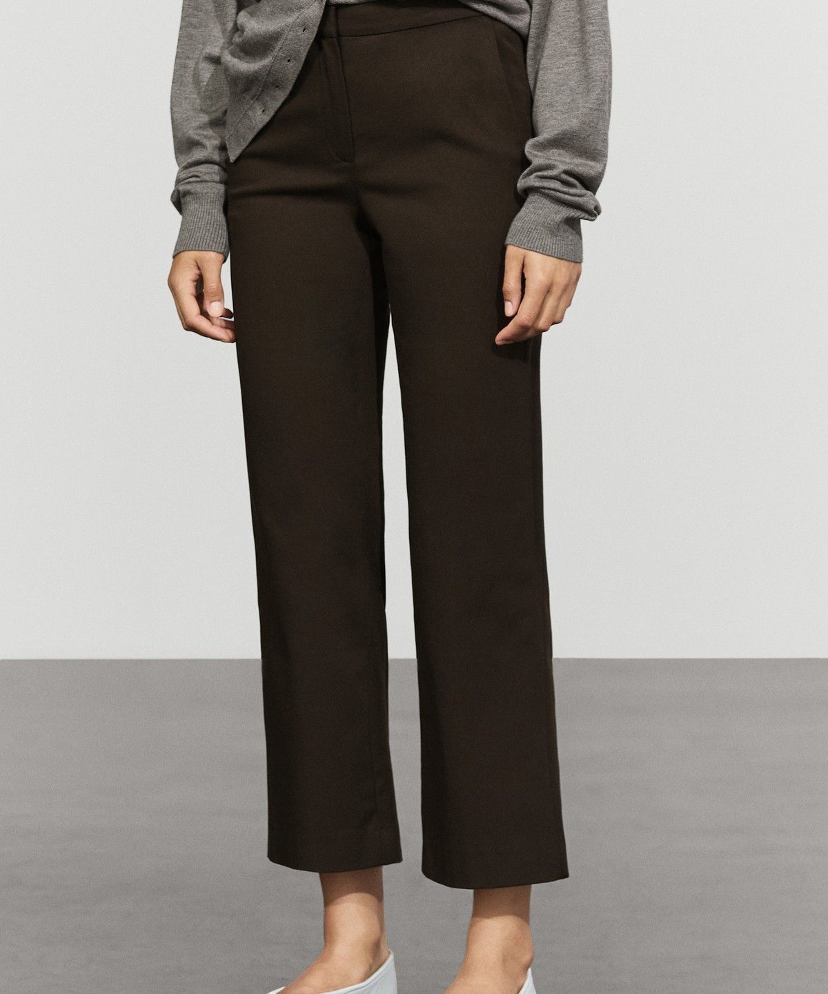 마시모두띠(MASSIMO DUTTI) 스트레치 킥 플레어 팬츠