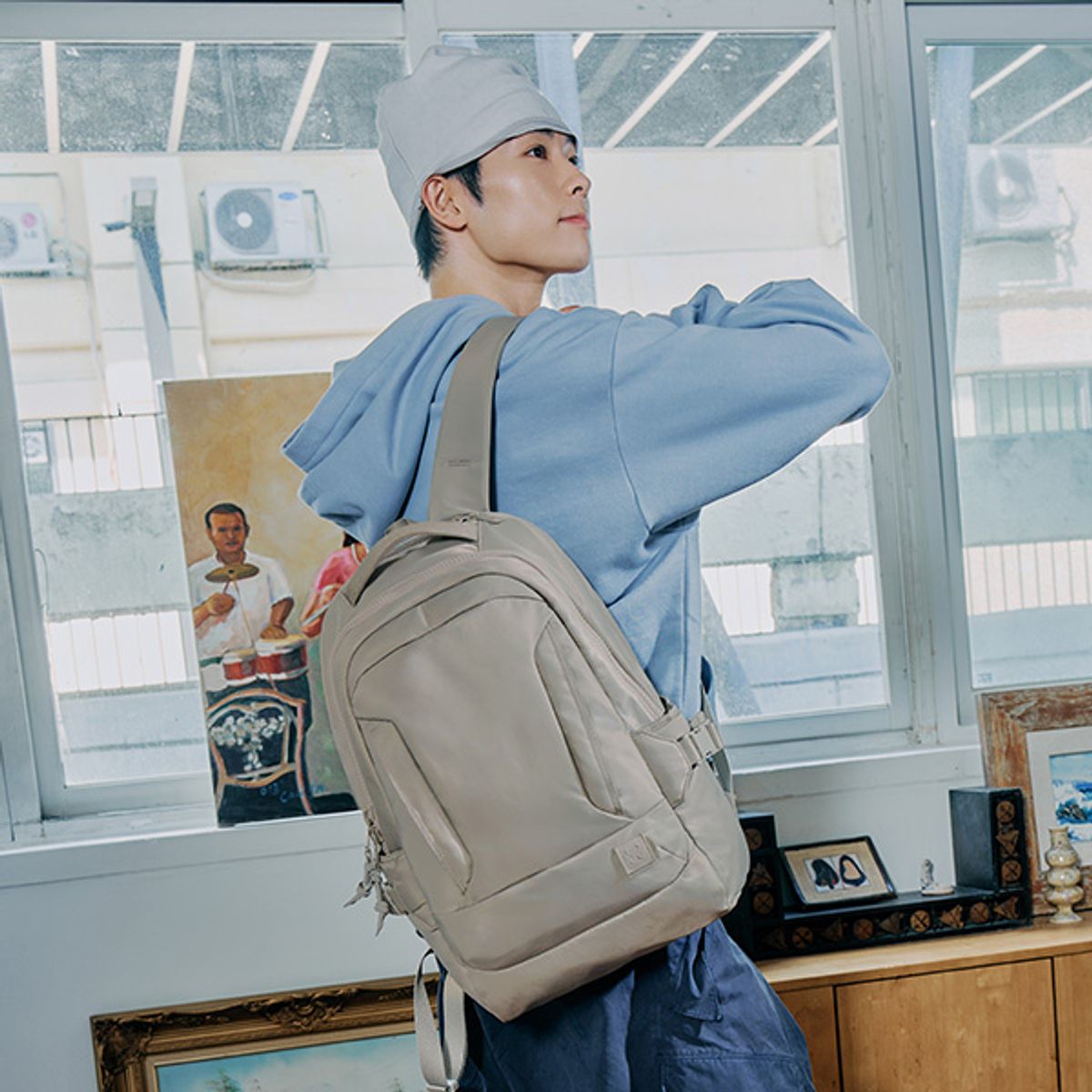 쌤소나이트 레드(SAMSONITE RED) JUVIX 유틸리티 백팩 TAUPE UR478005