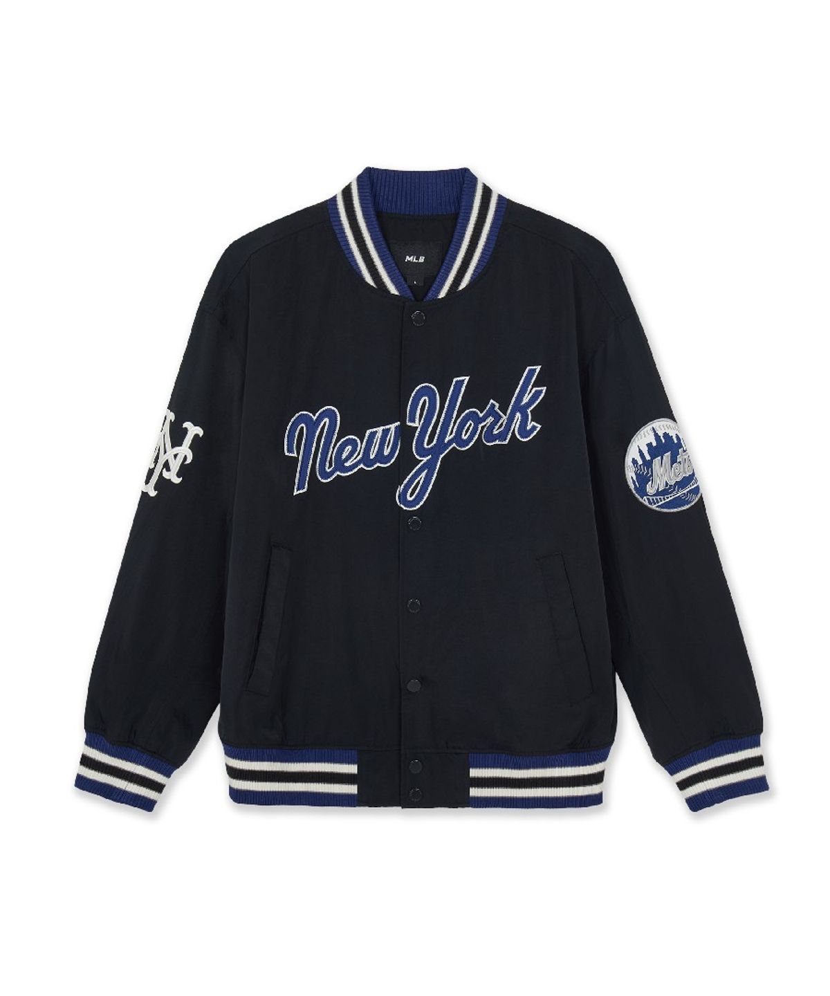 엠엘비(MLB) 시그니처 나일론 봄버자켓 NYM (Black)