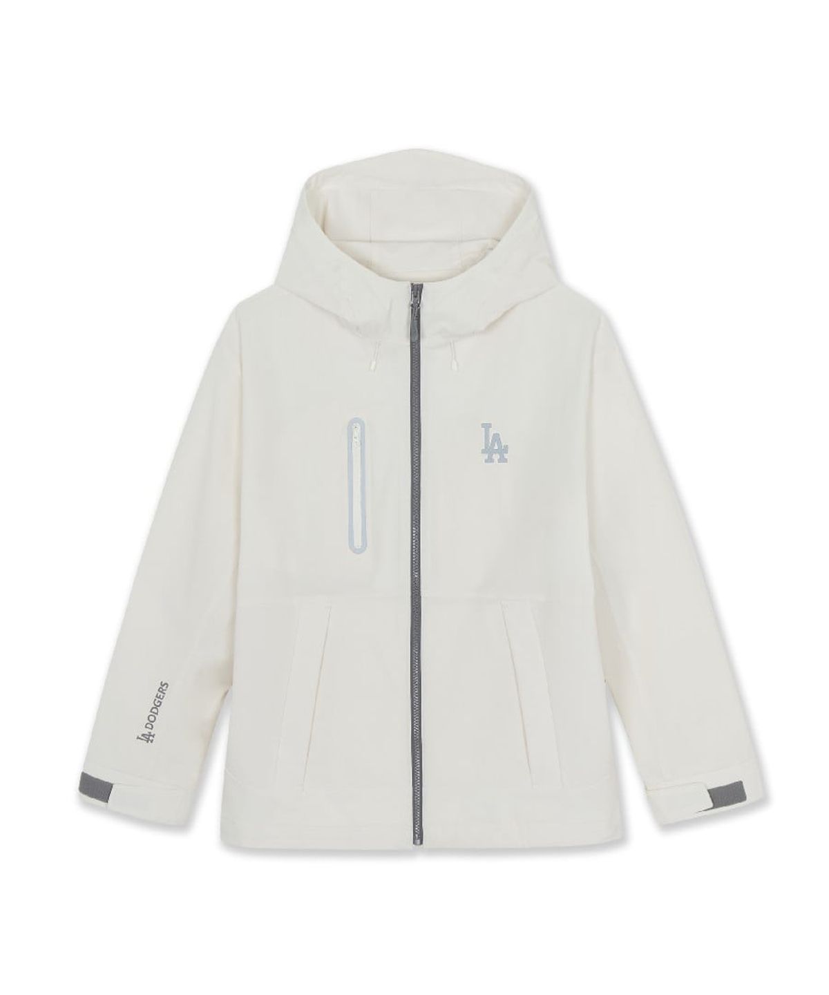 엠엘비(MLB) 고프코어 메가로고 2L 커브 바람막이 LA (Cream)