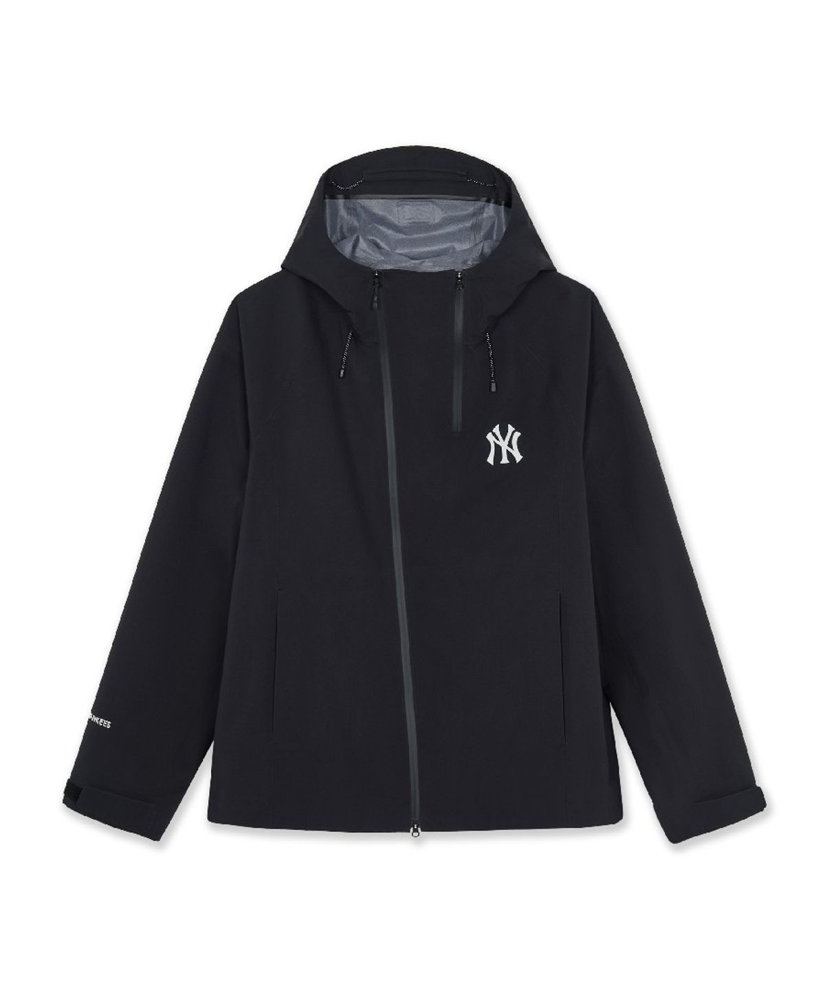 엠엘비(MLB) 고프코어 3L 사선 지퍼 바람막이 NY (Black)
