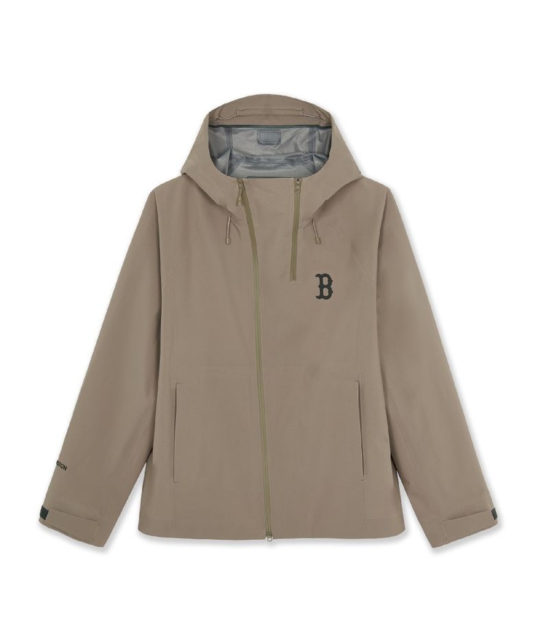 고프코어 3L 사선 지퍼 바람막이 BOS (Mg.Beige)