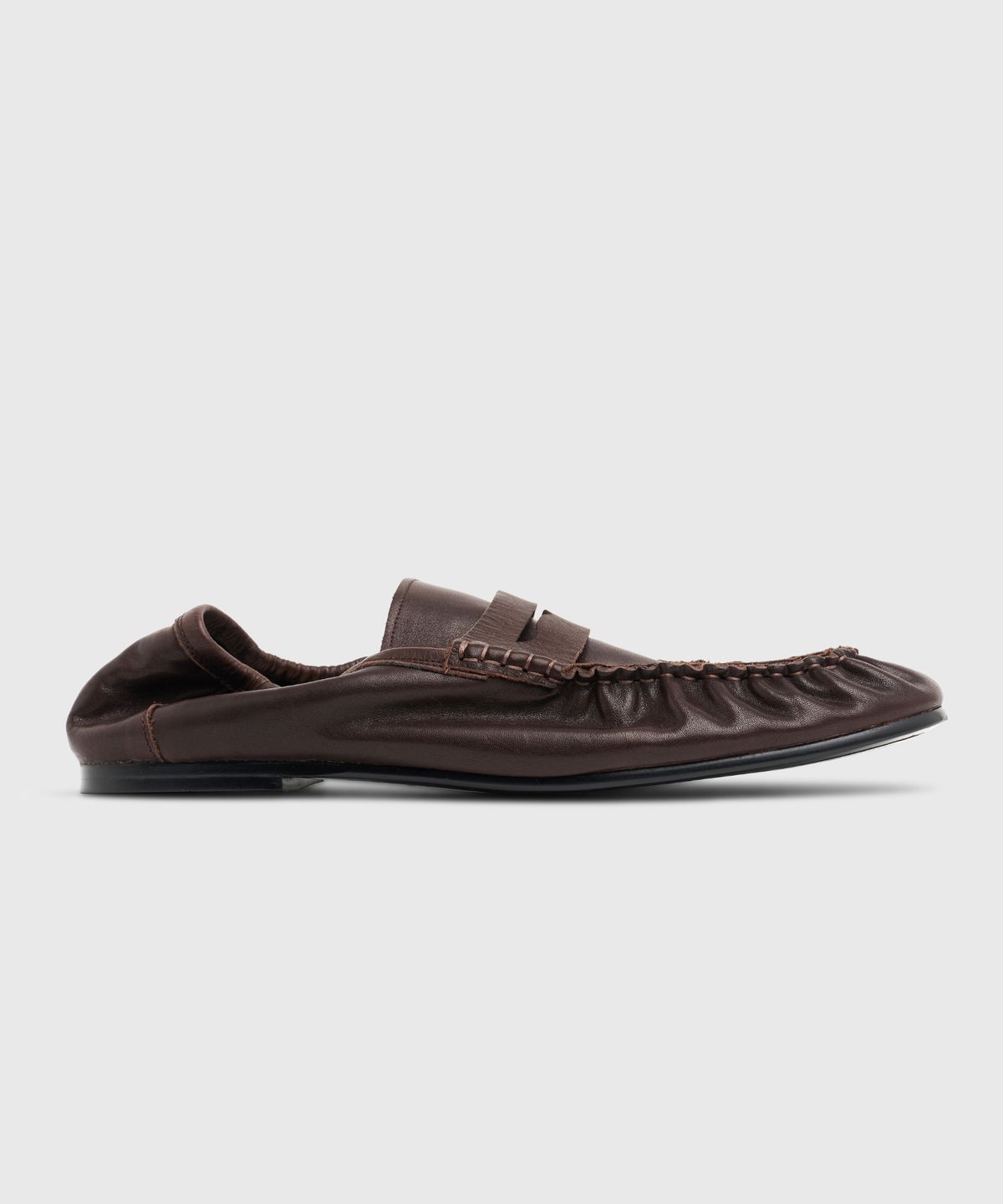 로스트가든(LOSTGARDEN) UNIFORM Pleats Banding Loafer Dark Brown