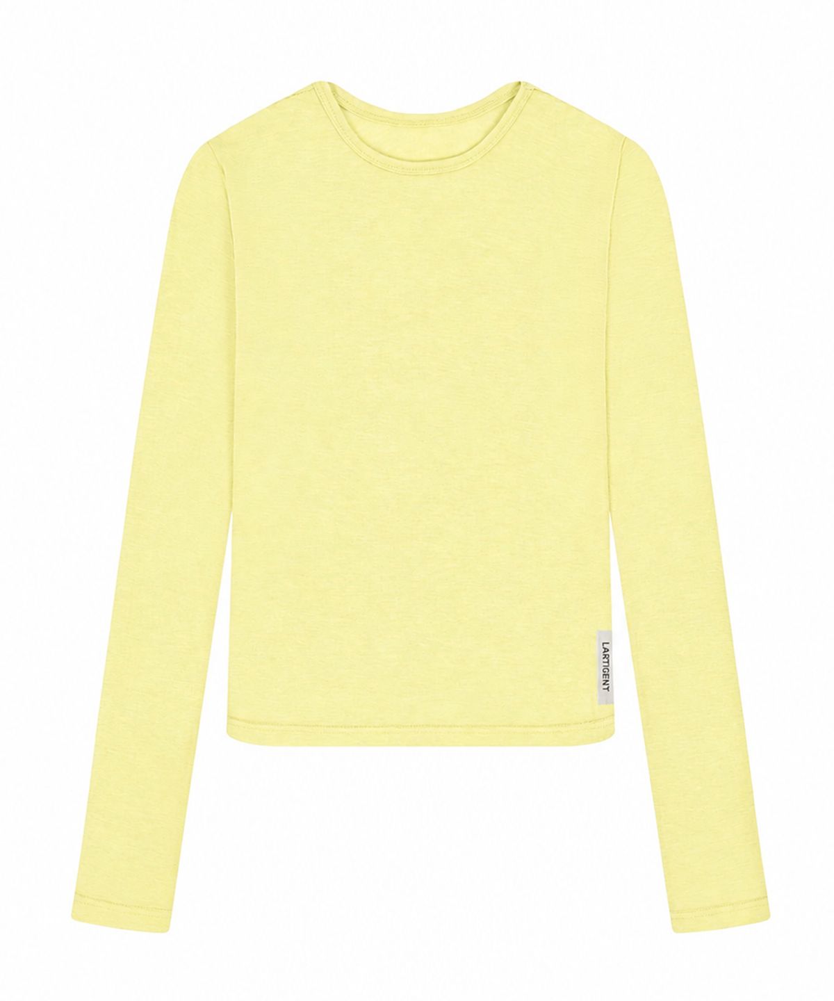 라티젠(LARTIGENT) L23 SLIM TENCEL T-SHIRT(YELLOW)