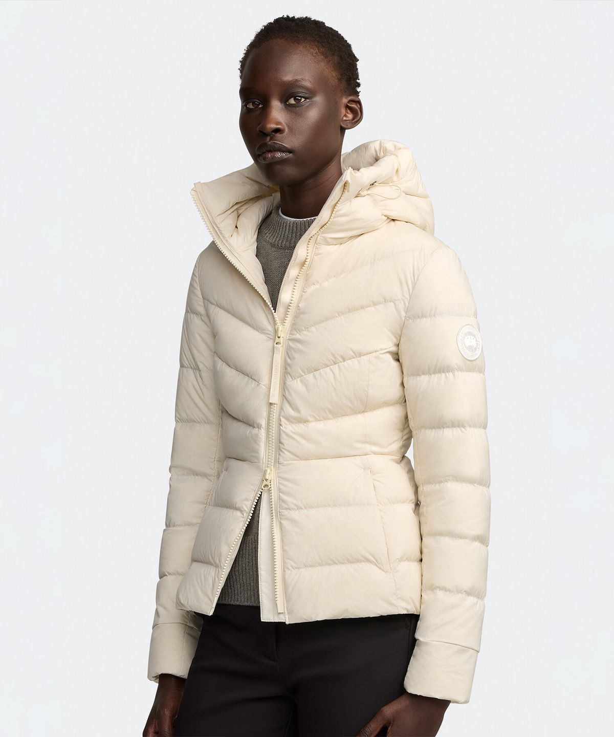 캐나다구스(CANADAGOOSE) 여성 클레어 재킷 화이트 디스크(OATMEAL)_Q255AWDW09OTB