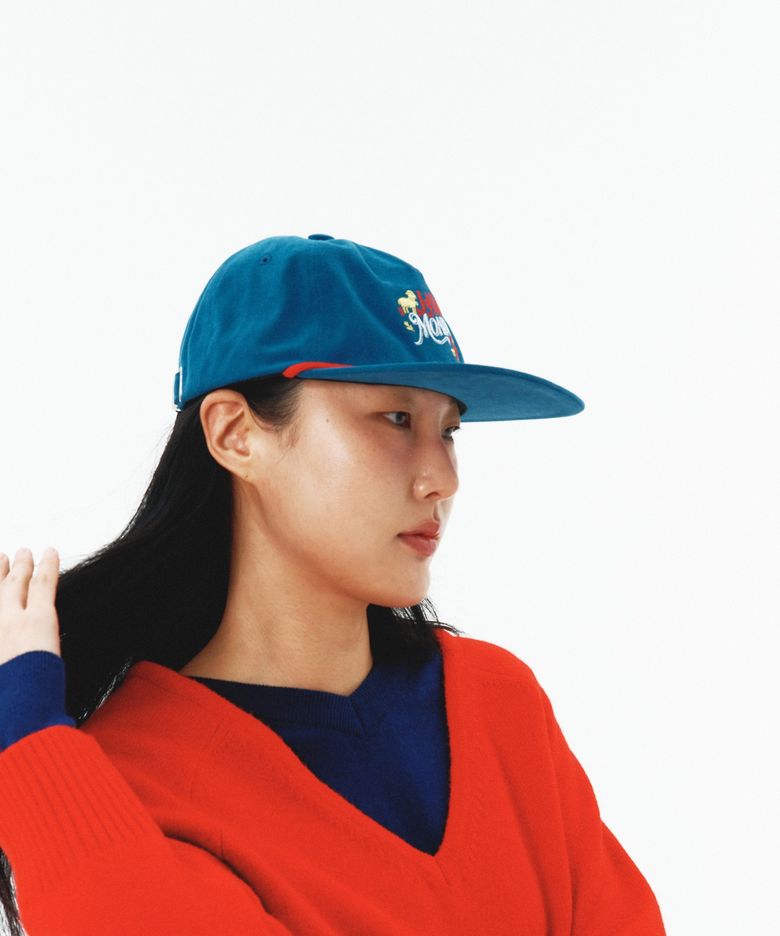 [L26FW04] 빈티지 로고 캡 블루