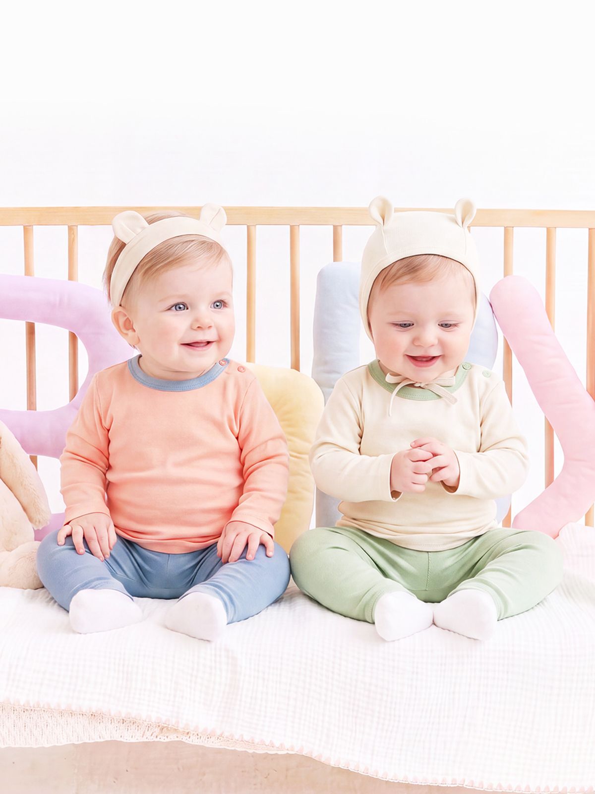 밀크베이비(MILKBABY) 보들 컬러 실내 상하복