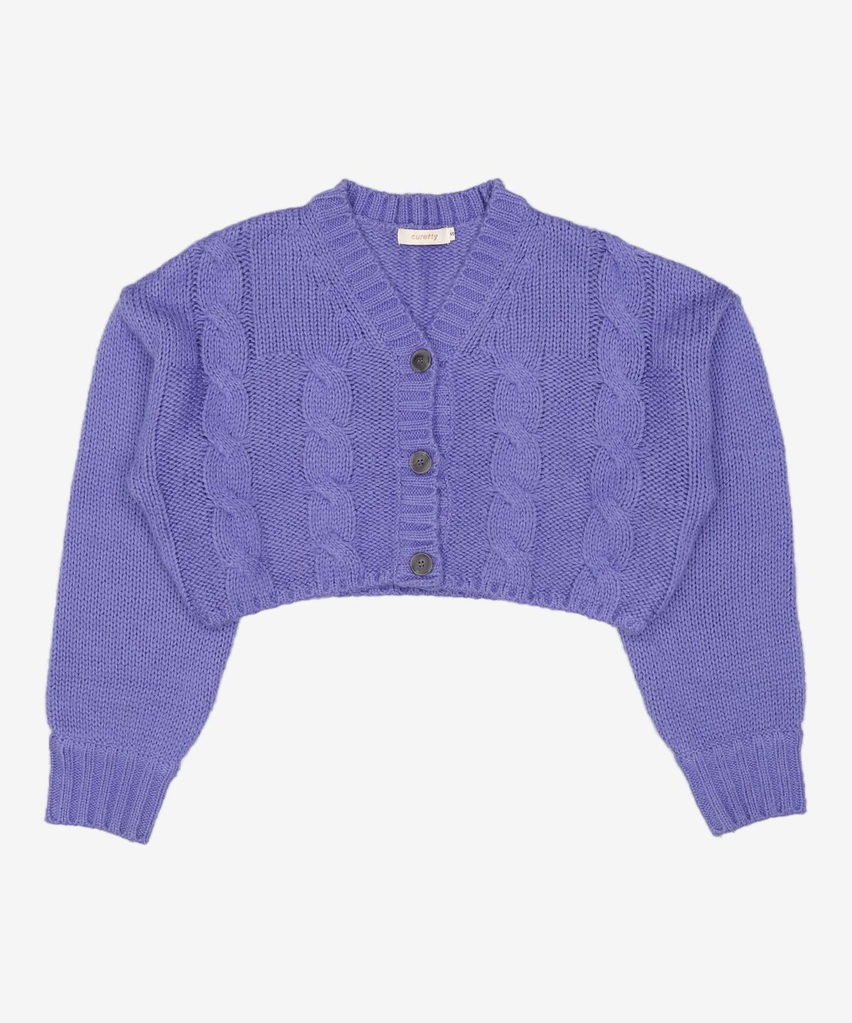 큐리티(CURETTY) C 333 PRINT KNIT CARDIGAN_VIOLET S