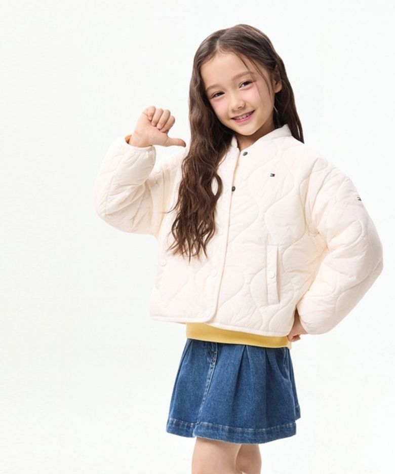 웨이브 퀼팅 재킷